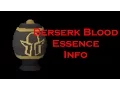 RS3 Berserk Blood Essence Info