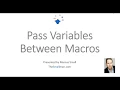 Pass Variable Between Macros