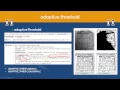 OpenCV Lecture - 5 point processing adaptiveThreshold