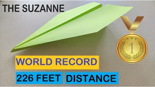 Download How to Make World's Best Paper Airplane - The Suzanne (World Record 226 feet) MP3