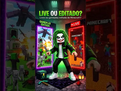 LIVE ou gameplay editada Você decide! 🔴✂️