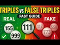 Pick 3 Lottery How to Spot Triples vs False Triples Fast Guide