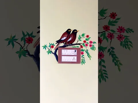 Easy wall Art ( acrylic painting) 🥰 #art #drawing 
