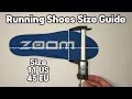 Shoes Size Guide - Nike Pegasus VS Hoka