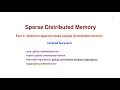 Part 4 attention approximates sparse distributed memory