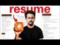 I FIXED My Resume Using CLAUDE AI 98 ATS Score