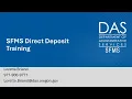 SFMS Direct Deposit Training 2026