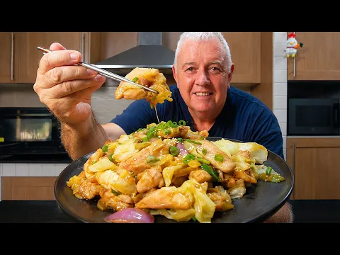 Sticky Chicken & Cabbage Stir Fry