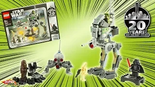 LEGO STAR WARS Clone Scout Walker Edition Spéciale 20 ans Dark Vador Unboxing 75261 Review