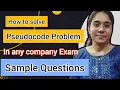 What is Pseudocode How to solve pseudocode questions Algorithm Vs Pseudocode Quick Learning