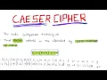 Caesar Cipher Encryption in Cryptography and Network Security
