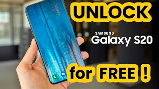 how to unlock Samsung Galaxy S20