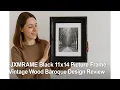 FJXMFRAME Black 11x14 Picture Frame Vintage Wood Baroque Design Review