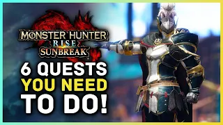 Monster Hunter Rise Sunbreak - 6 Quests You Need to Do Unlock Gear Weapons