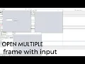 How to open multiple frames in Java Swings