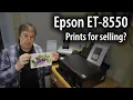 Selling prints cards and artwork made with the Epson EcoTank ET8550 Is the printer good enough