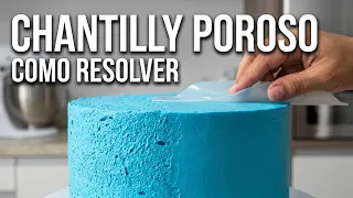 CHANTILLY POROSO O QUE FAZER 😱 COMO CONSERTAR UM TRABALHO QUE DEU ERRADO  @PARISCAKEDESIGNER ​