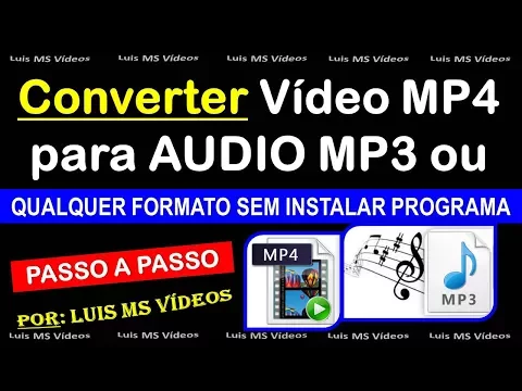 Download MP3 Converter vídeo MP4 para MP3 ou qualquer formato sem instalar programa