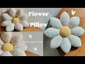How to crochet a Flower Pillow No-sew Cute crochet home decor