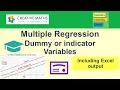 Multiple Regression - Dummy or indicator variables using Excel output
