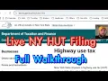 How to File New York HUT Highway Use Tax - Step by Step Tutorial for Authority MT-903