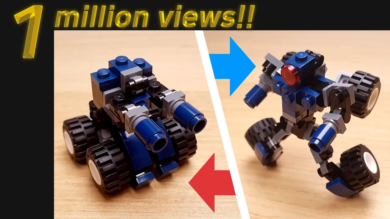 [Tutorial Robot Mini LEGO] Dinosaurus Transformer Mech - Baby Dinobot Friends Ver.2 - Combiner Ver.. 