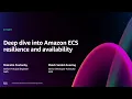 AWS re Invent 2024 - Deep dive into Amazon ECS resilience and availability SVS409