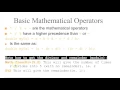 Maths and Random Numbers