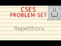 Repetitions CSES Problem Set
