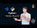 Python Hello World program in Tamil How to Write Python Program in VS Code Print Syntax
