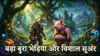 Big Bad Wolf and Giant Pig | हिंदी कहानी | Kids Story in Hindi