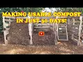 Making Compost in 30 Days Using Pallet Wood Bins