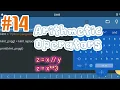 Part 14 Arithmetic Operators Learning Python on Android Phone