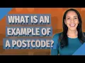 What is an example of a postcode