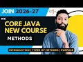Java Methods Types of Methods Syntax Purpose in Java Core Java Tutorial in Hindi CodeHunt