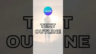 How to Outline Text in Canva Easy Text Border Stroke Effect Tutorial