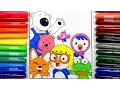 How to Coloring Pororo And Friends Coloring pages
