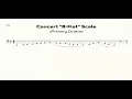 Tuba B-Flat Scale Practice in Half-Quarter All-State Pattern primary octave