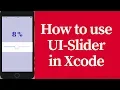 how to use slider in ios apps