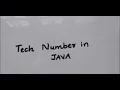 TECH NUMBER IN JAVA COMPUTER