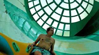 Hurricane Water Slide at Wilderness Resort Wisconsin Dells 4K POV