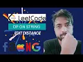 Edit Distance DP On String Hindi Explanation Live Coding