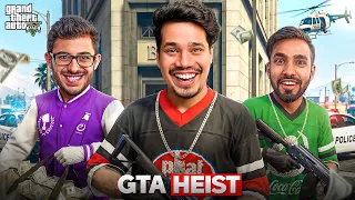 GTA V HEIST WITH TECHNO GAMERZ & CARRYMINATI 😱