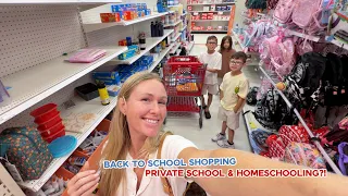 back to school shopping!! 🏫 private school & homeschooling?!