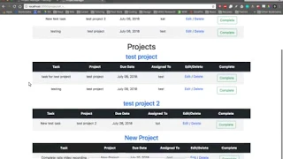 Project Management Rails App Demo