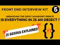 is everything in javascript an object javascript interview question front end interview kit
