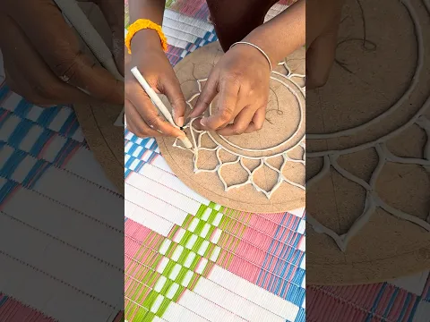 🤩Sinu ଆଜି ବୃତାକୃତି Lippan Art kariba |Art by sinu #odia #shorts