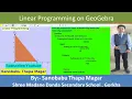 Linear Programming Maximum Value GeoGebra Sanobabu Thapa Magar