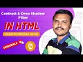 CSS contrast filter and drop shadow filter property