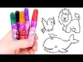 Learn the colors Learning colors and coloring in Animal Pictures Coloring Book